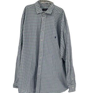 Polo Ralph Lauren Shirt Men’s Plaid Long Sleeve Button up Size 2XLT